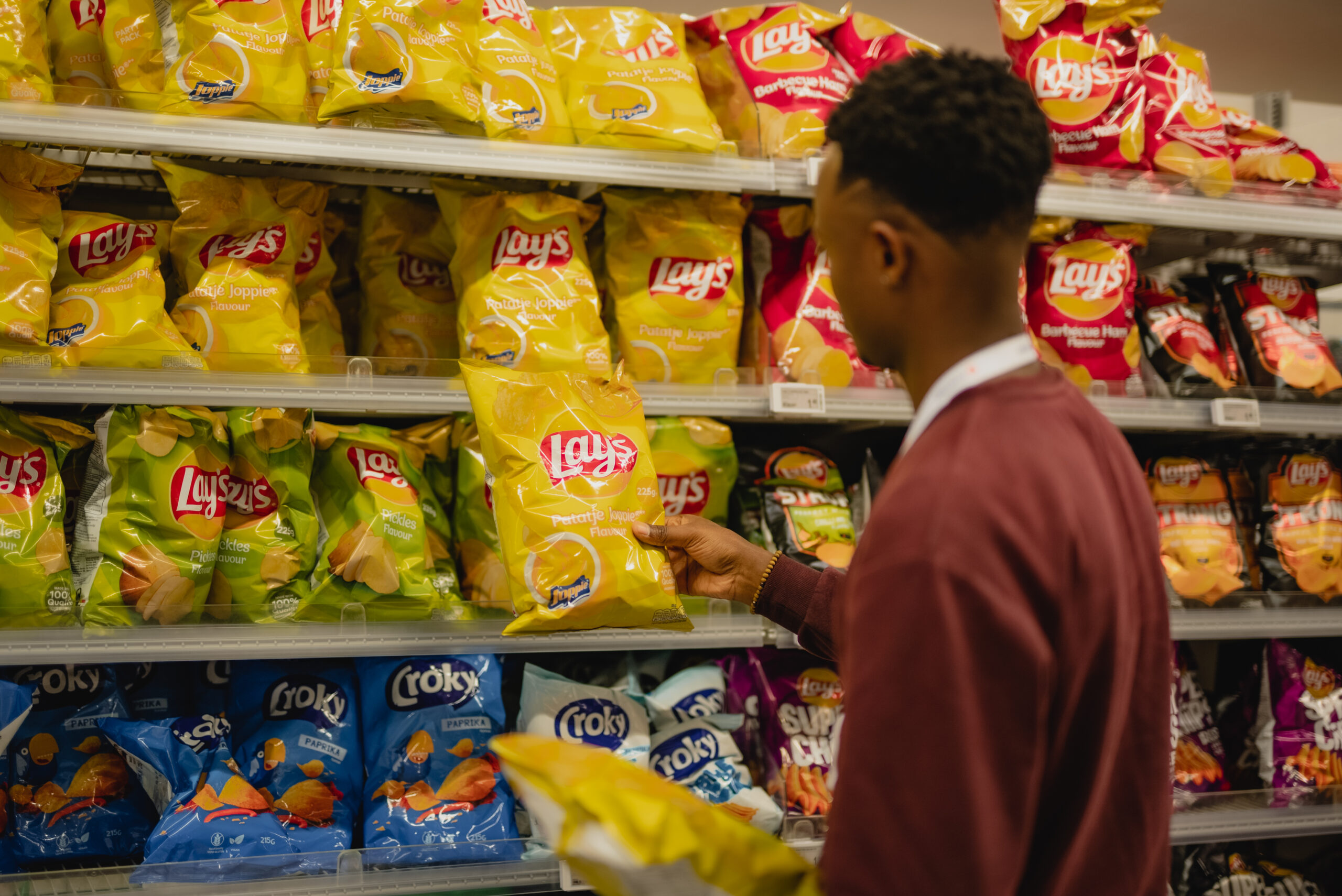 Photo d'un rayon de supermarché